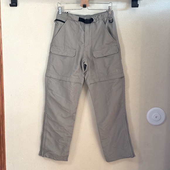 The North Face Tan / Khaki Paramount Trail Convertible Cargo Pants Belt Men’s S - Picture 2 of 14